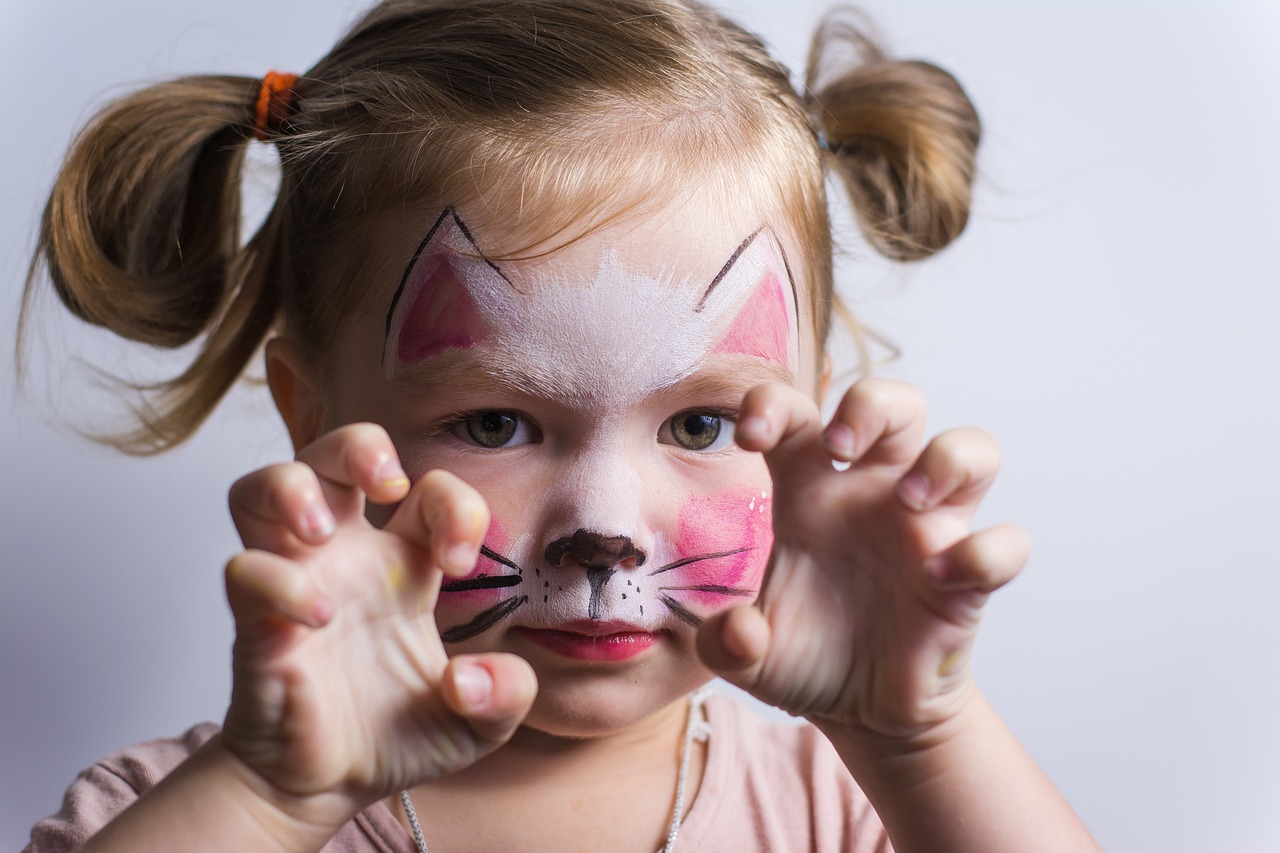 baby, kitty, kids, cute, face painting, game, posing, cat looks, face painting, face painting, face painting, face painting, face painting